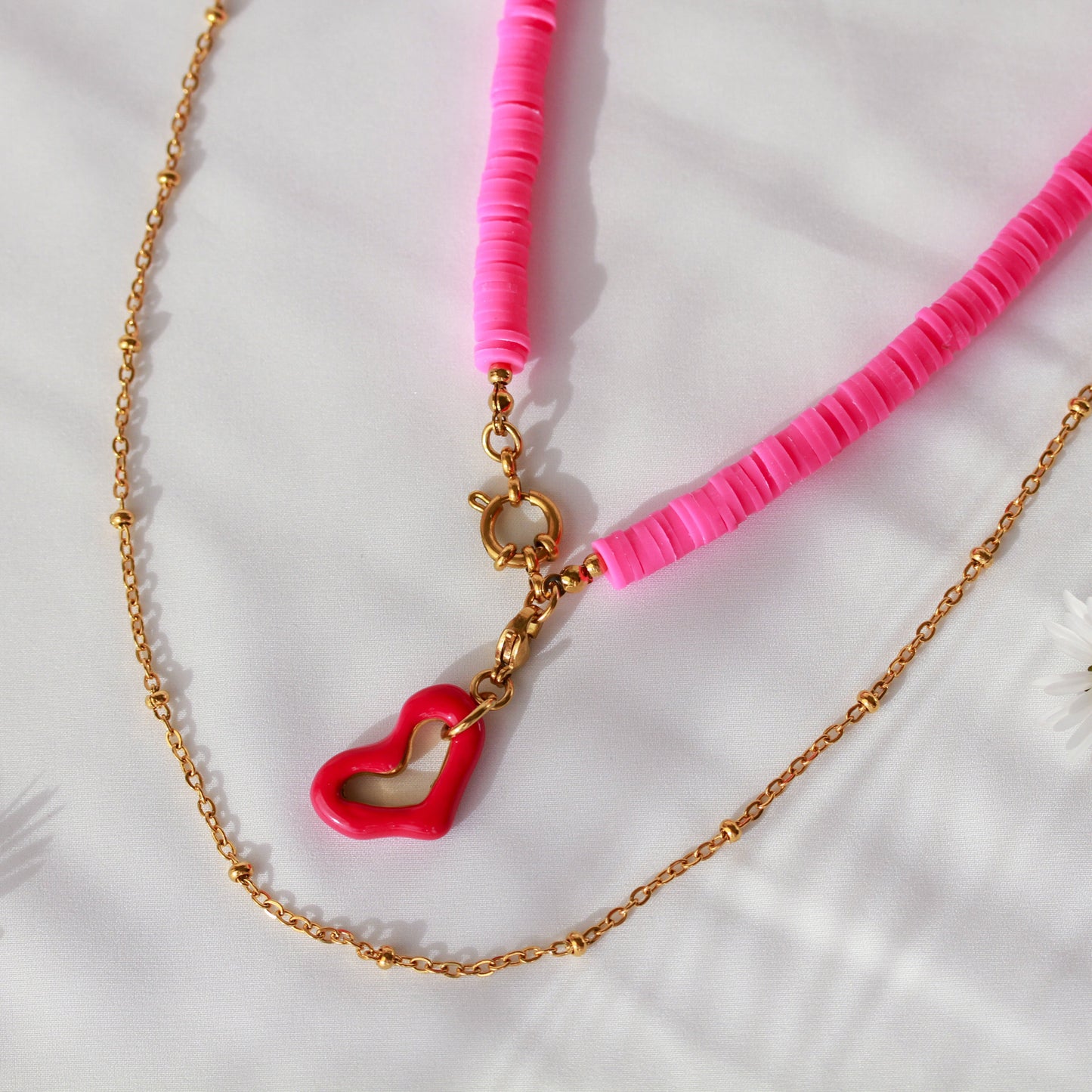 Amour – Katsuki-Halskette mit Herz-Anhänger