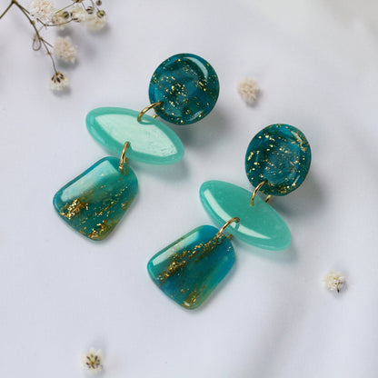 Aqua Sorbet Bloom - Ohrringe