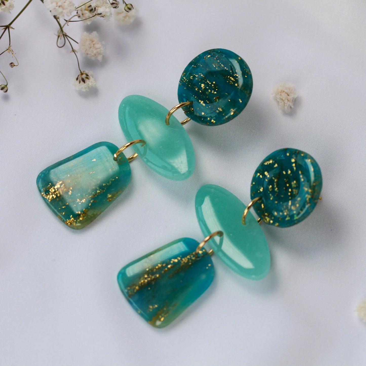 Aqua Sorbet Bloom - Ohrringe