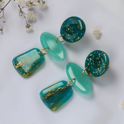 Aqua Sorbet Bloom - Ohrringe