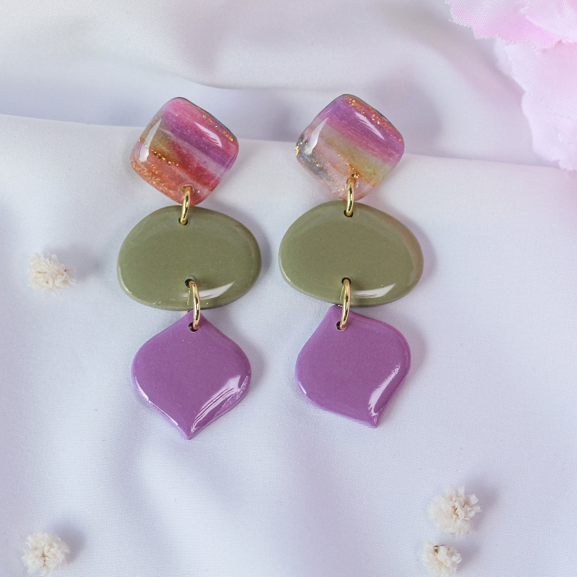 Lavender Sorbet Bloom - Ohrringe