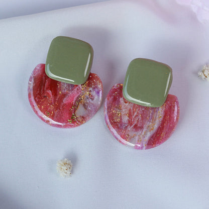 Olive Sorbet Bloom - Ohrringe