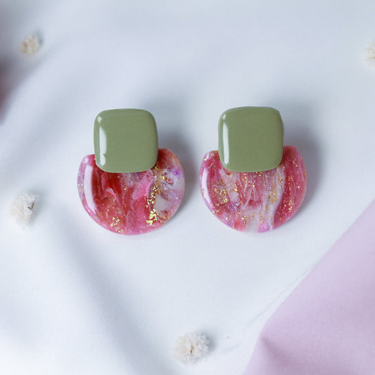 Olive Sorbet Bloom - Ohrringe