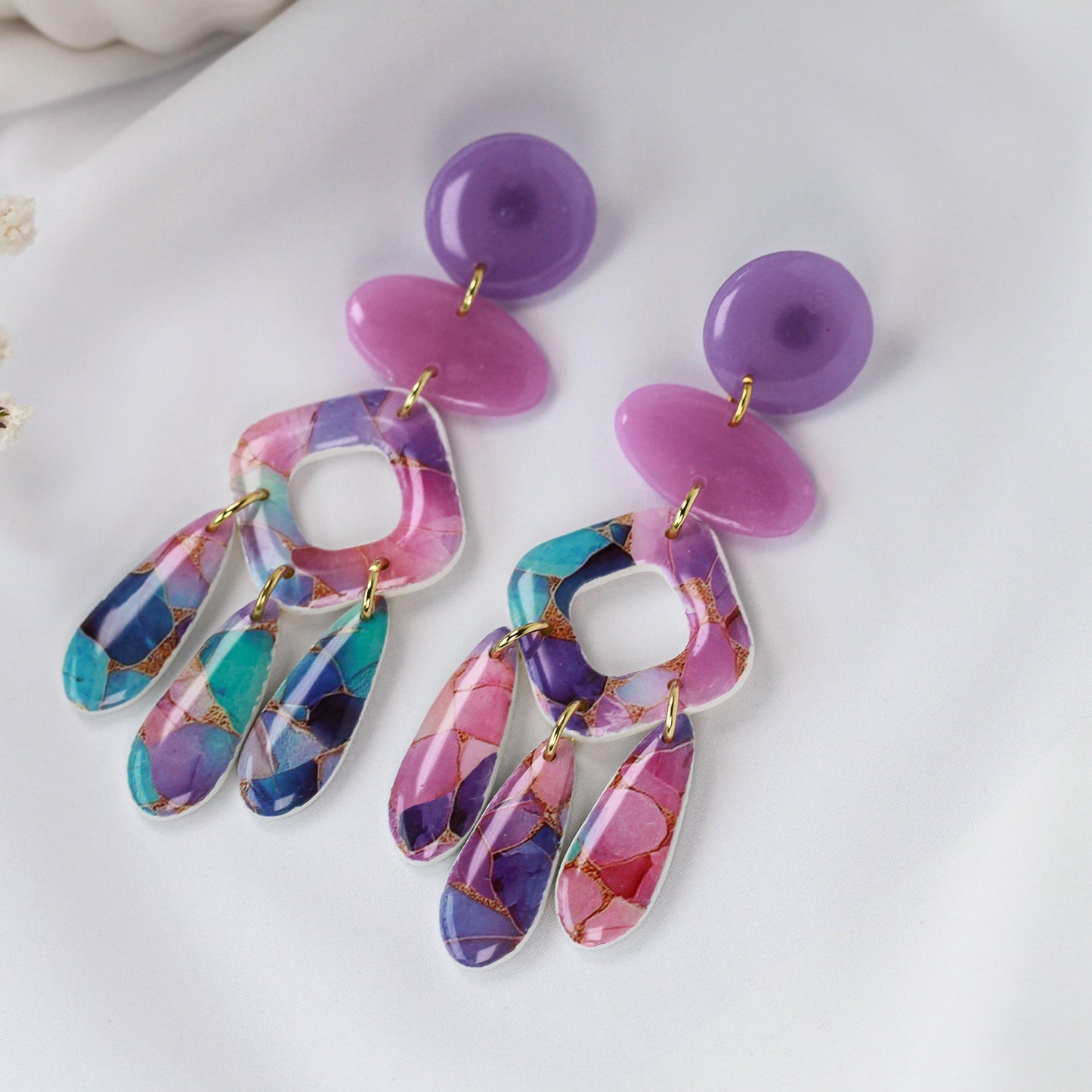 Pastel Prism Fringe - Ohrringe