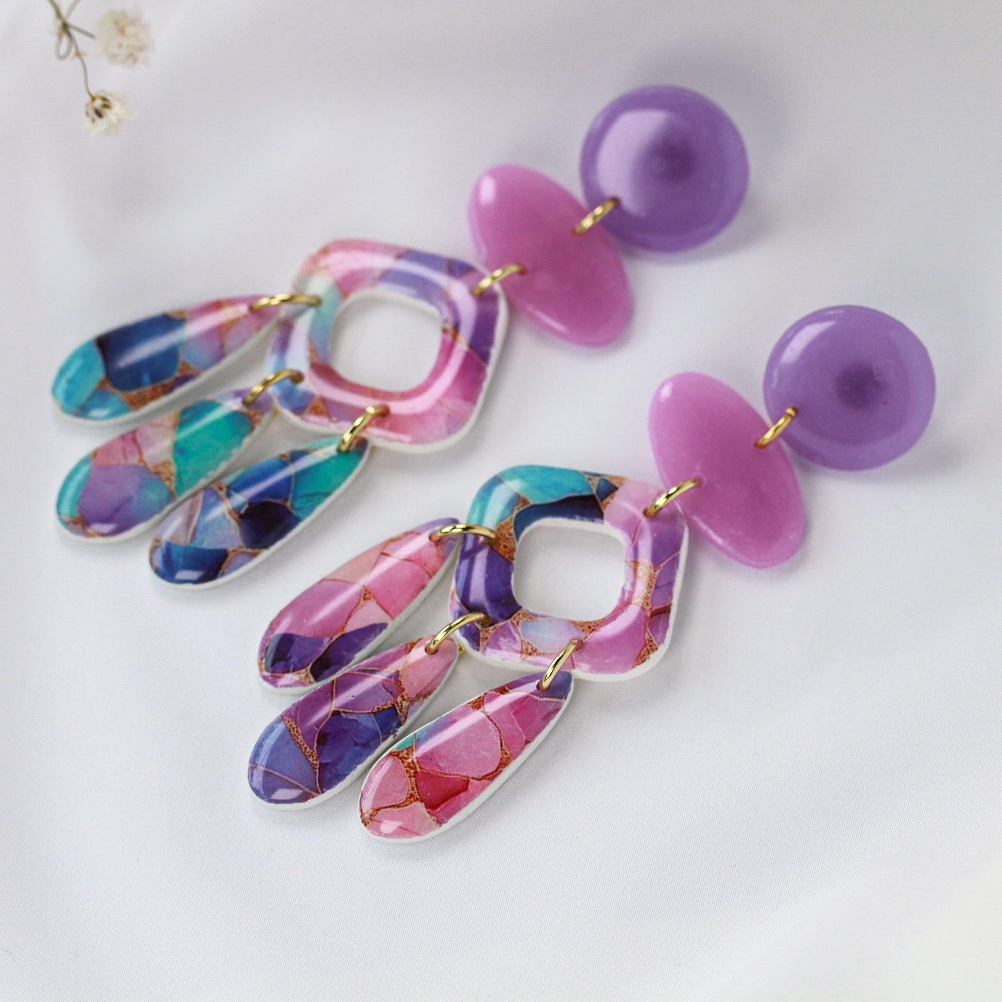 Pastel Prism Fringe - Ohrringe