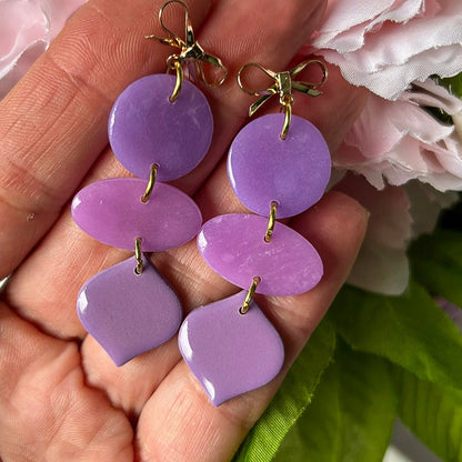 Lilac Bow Drops -  Ohrringe