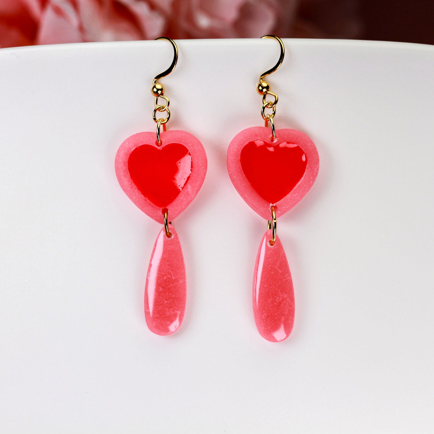 Cherry Heart Drops - Ohrringe