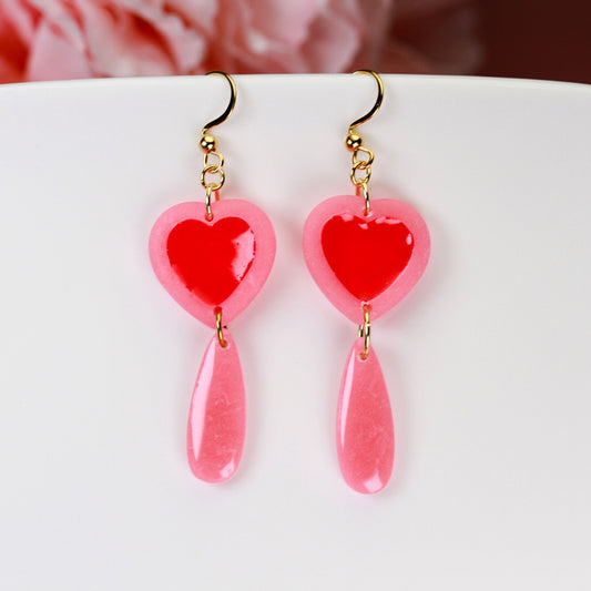 Cherry Heart Drops - Ohrringe