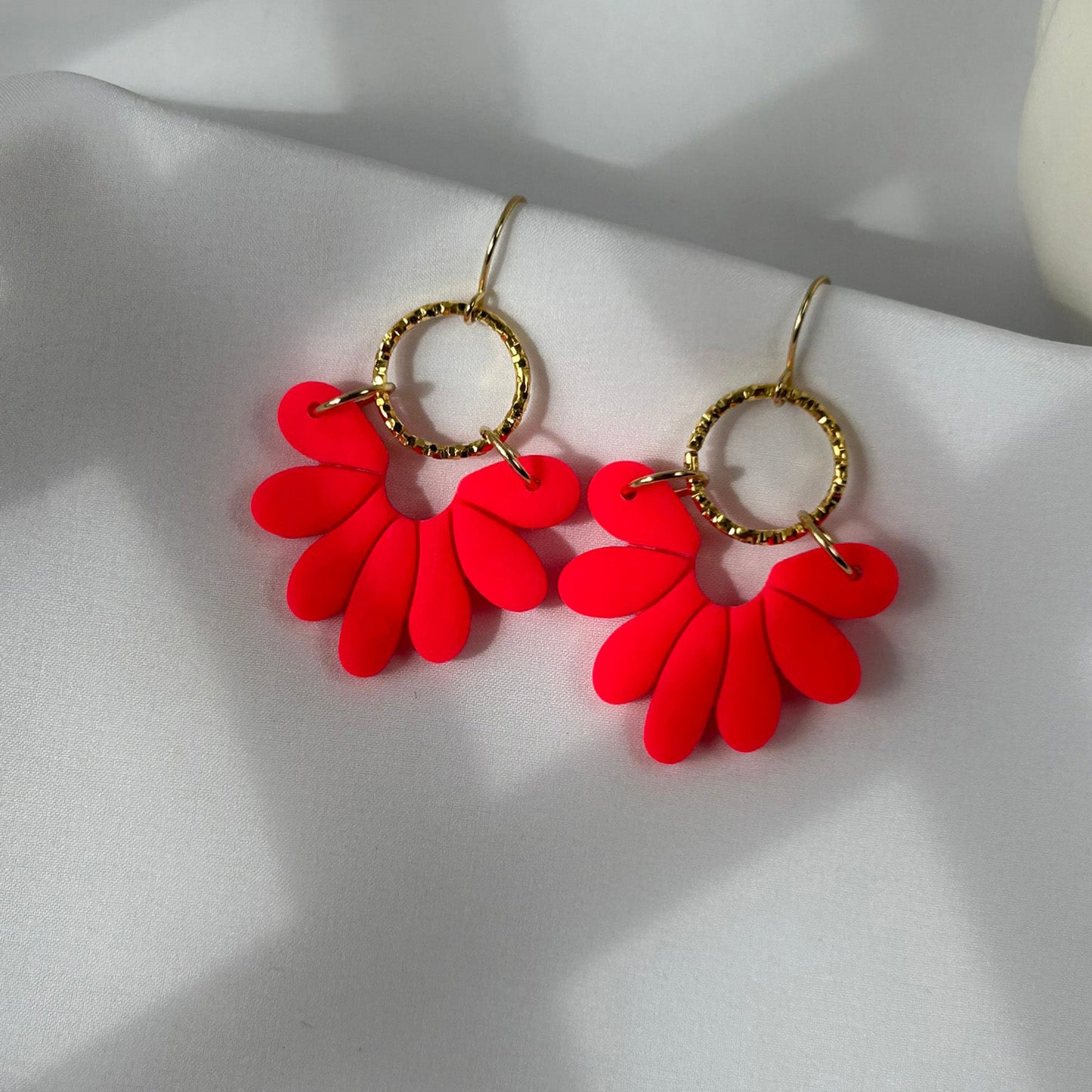 Coral Bloom Fan – Silver - Ohrringe