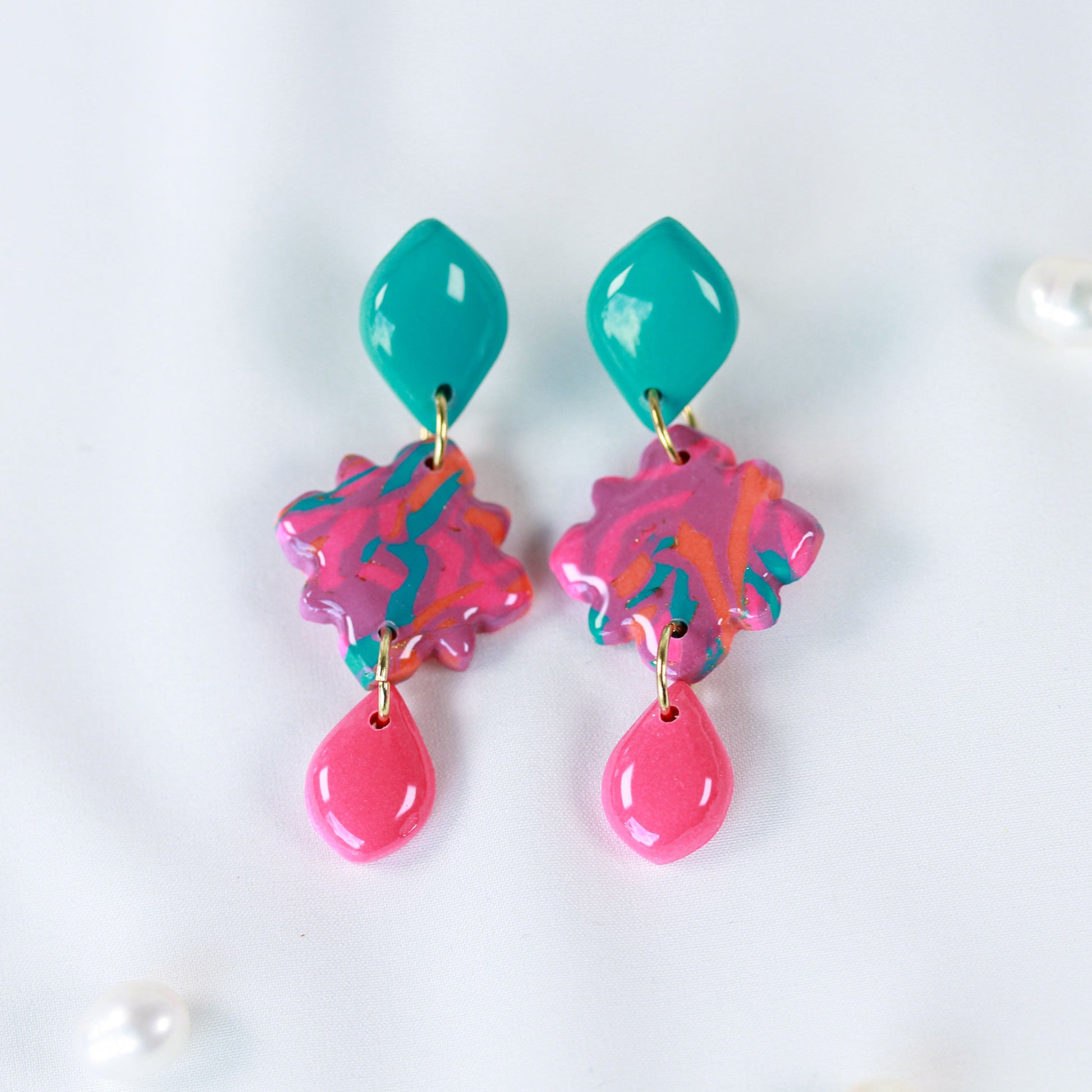 Tropical Bloom Pop - Ohrringe