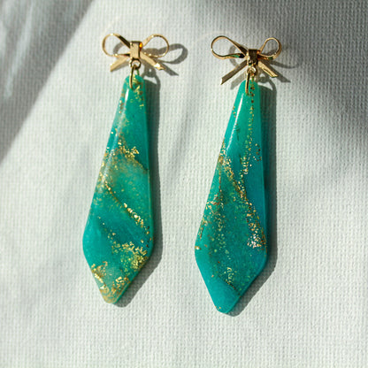 Ocean Glow Bow - Statement Ohrringe