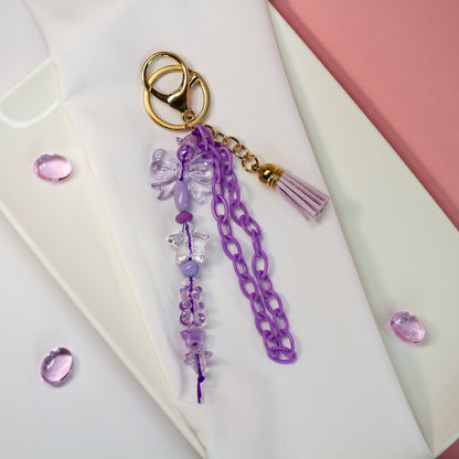 Lila Bloom – Zarter Bag Charm in Lila