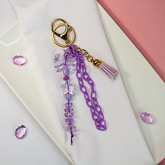 Lila Bloom – Zarter Bag Charm in Lila