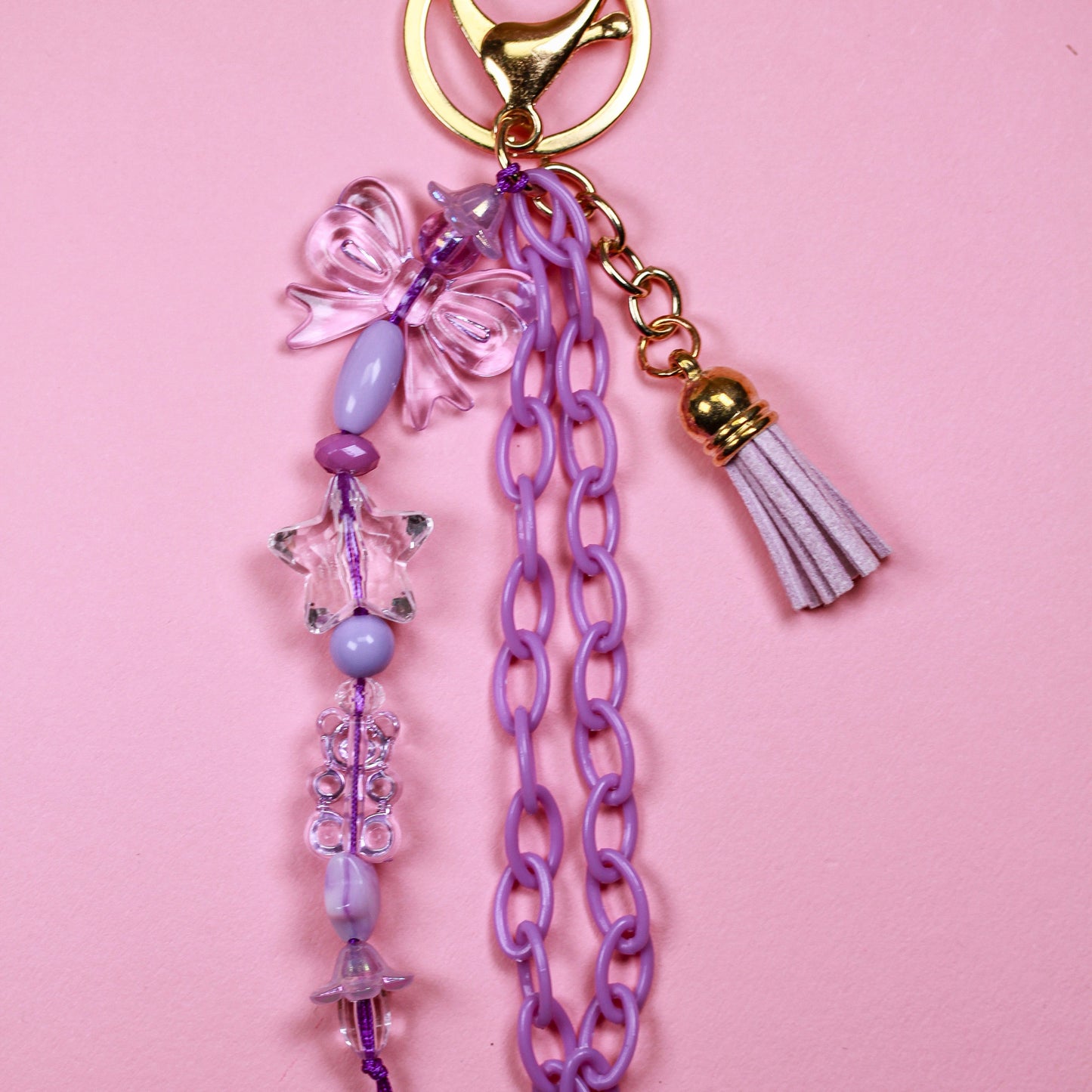 Lila Bloom – Zarter Bag Charm in Lila