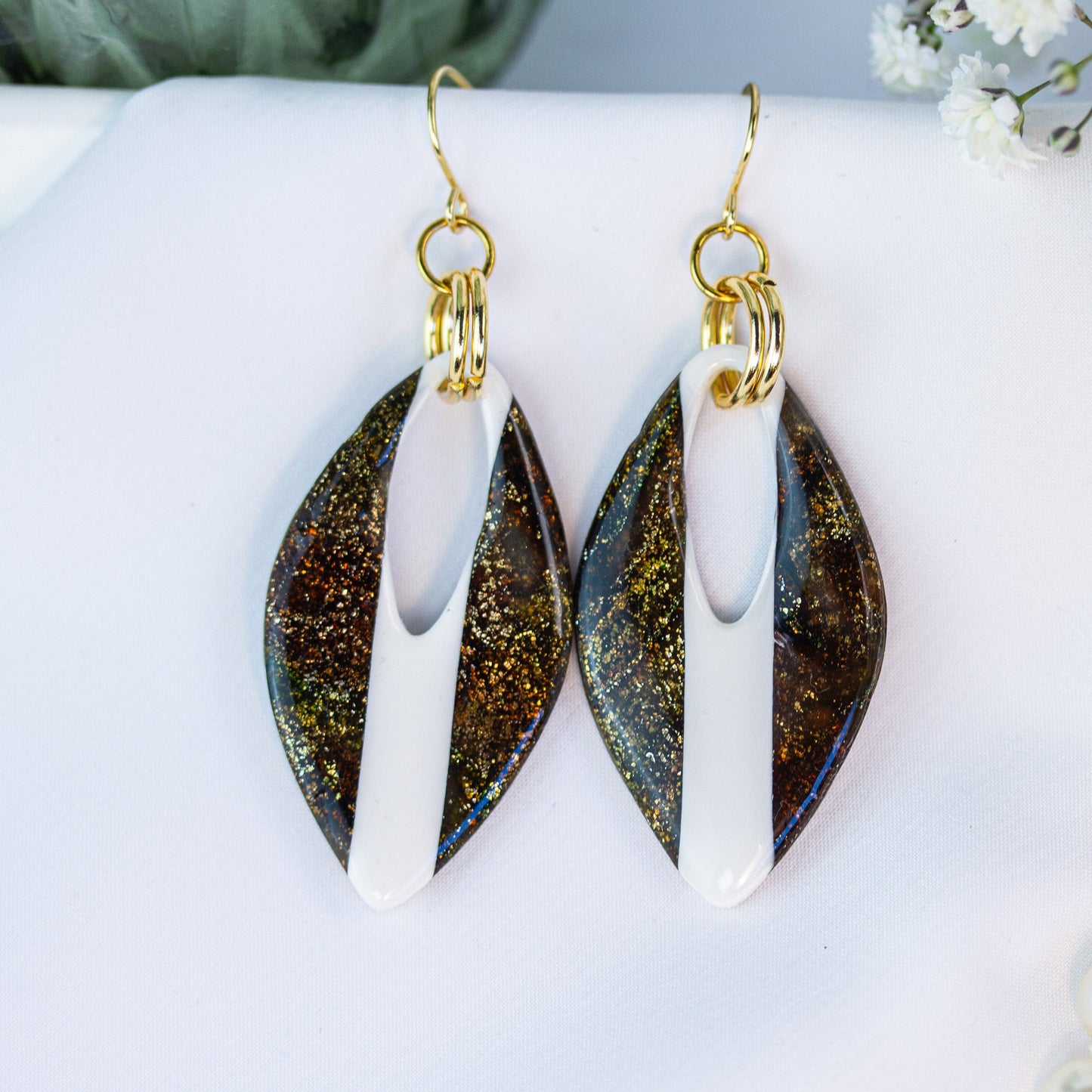 Olive Petal – Ohrringe