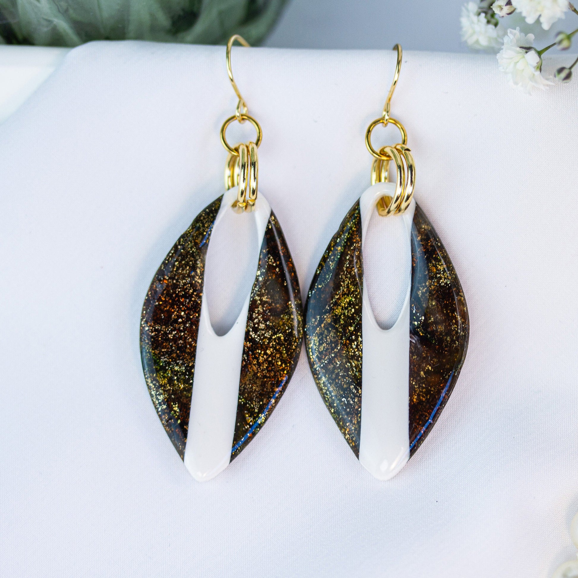 Olive Petal – Ohrringe