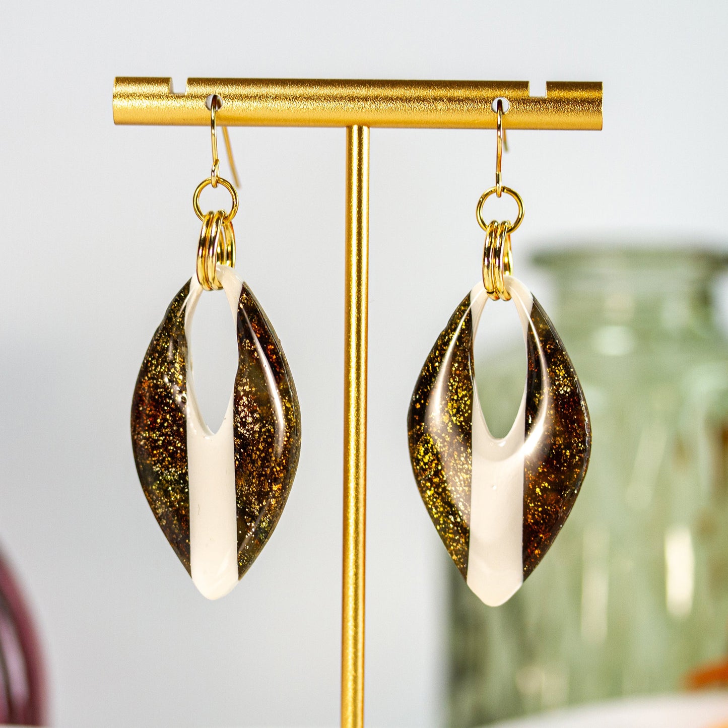 Olive Petal – Ohrringe