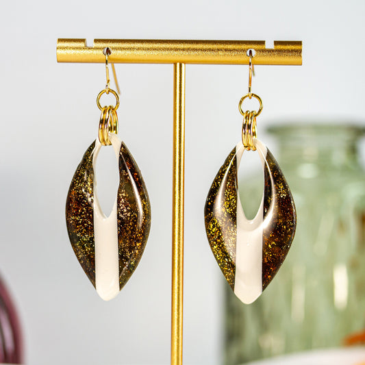 Olive Petal – Ohrringe
