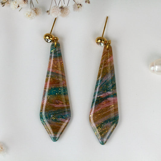 Rainbow Veil – Lange Ohrringe