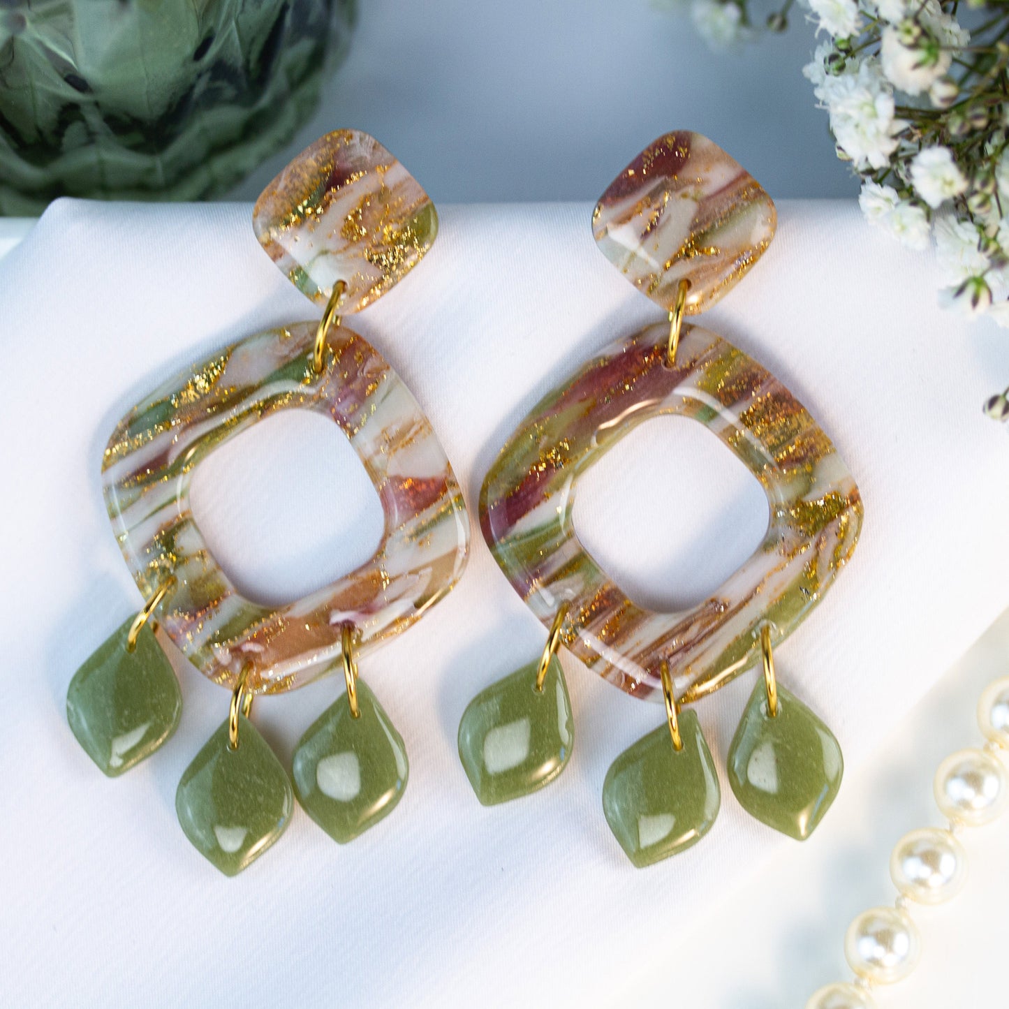 Velvet Bloom Chandelier – Ohrringe
