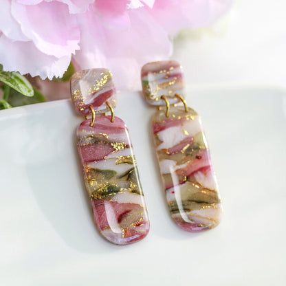 Berry Olive Blossom Bars – Ohrringe