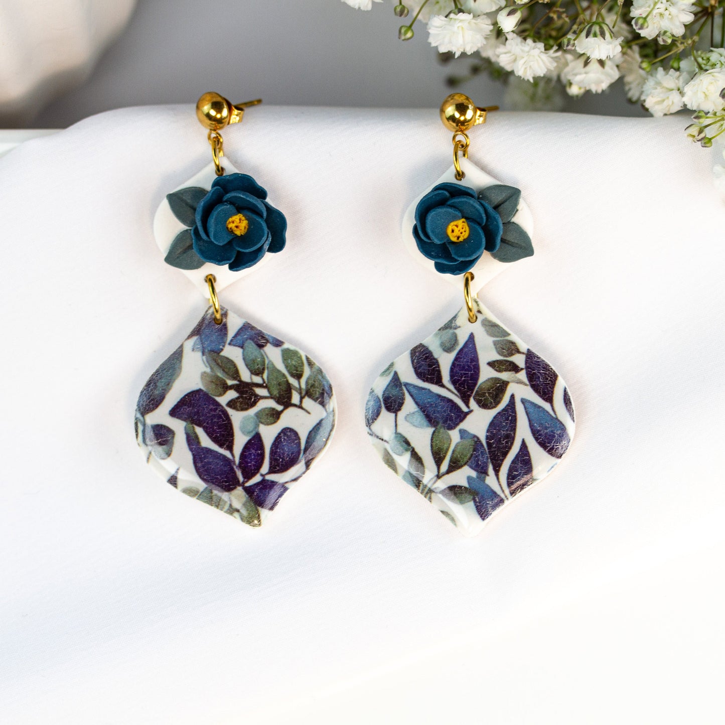 Midnight Bloom – Statement Ohrringe