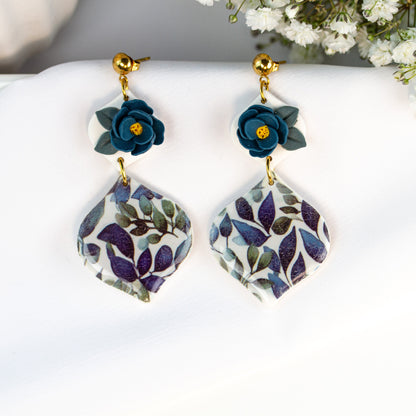 Midnight Bloom – Statement Ohrringe
