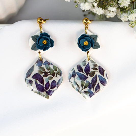 Midnight Bloom – Statement Ohrringe