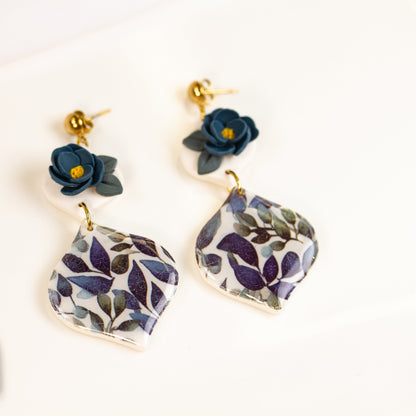 Midnight Bloom – Statement Ohrringe