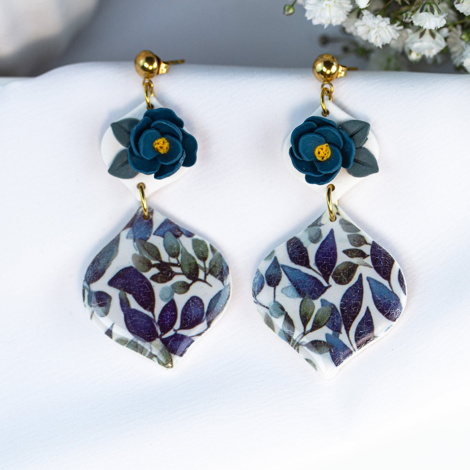 Midnight Bloom – Statement Ohrringe