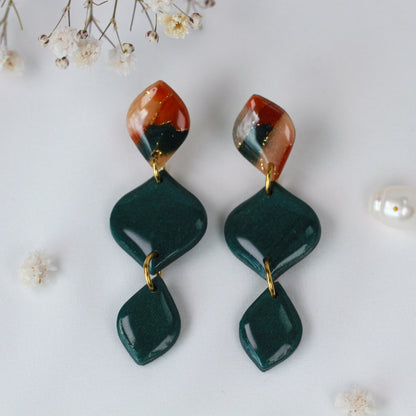 Amber Bloom Trio – Ohrringe