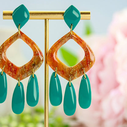 Sunset Chandelier – Ohrringe
