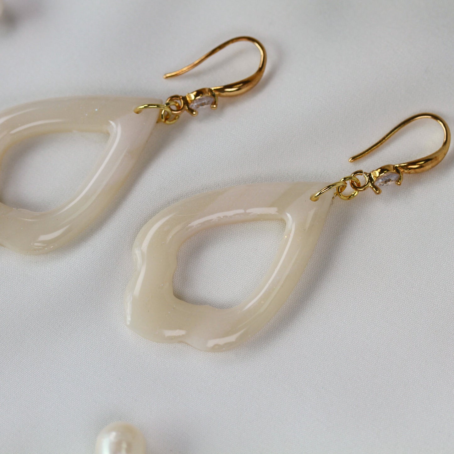 Nude Gold Veins – Ohrringe