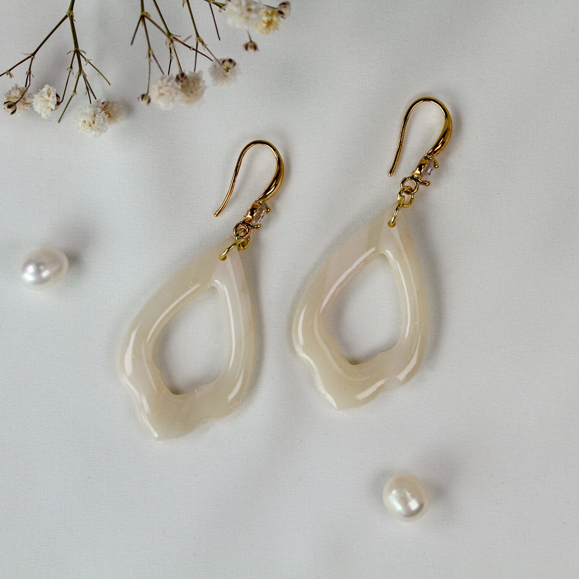 Nude Gold Veins – Ohrringe