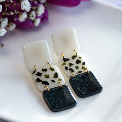 Terrazzo Noir – Ohrringe