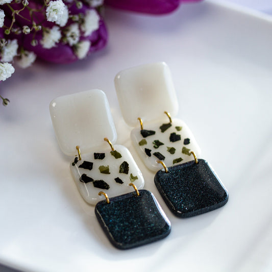 Terrazzo Noir – Ohrringe