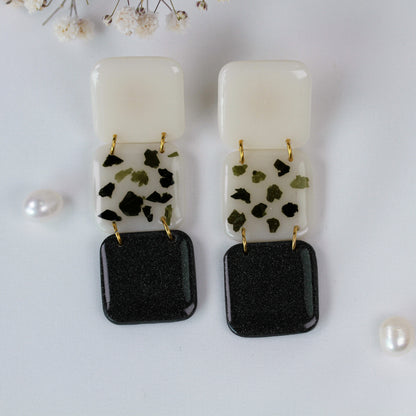 Terrazzo Noir – Ohrringe