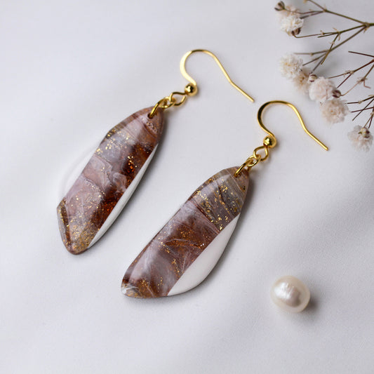 Ivory Mocha Dangles – Ohrringe