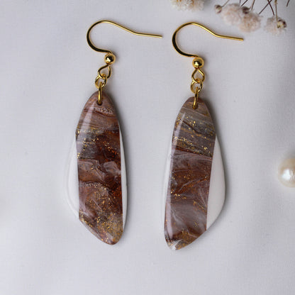 Ivory Mocha Dangles – Ohrringe