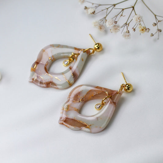 Nude Crystal Bloom – Ohrringe