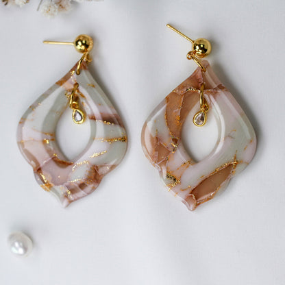 Nude Crystal Bloom – Ohrringe
