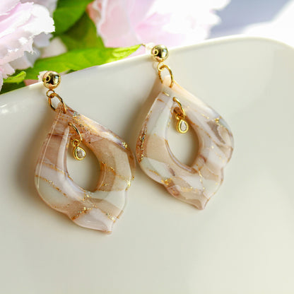 Nude Crystal Bloom – Ohrringe