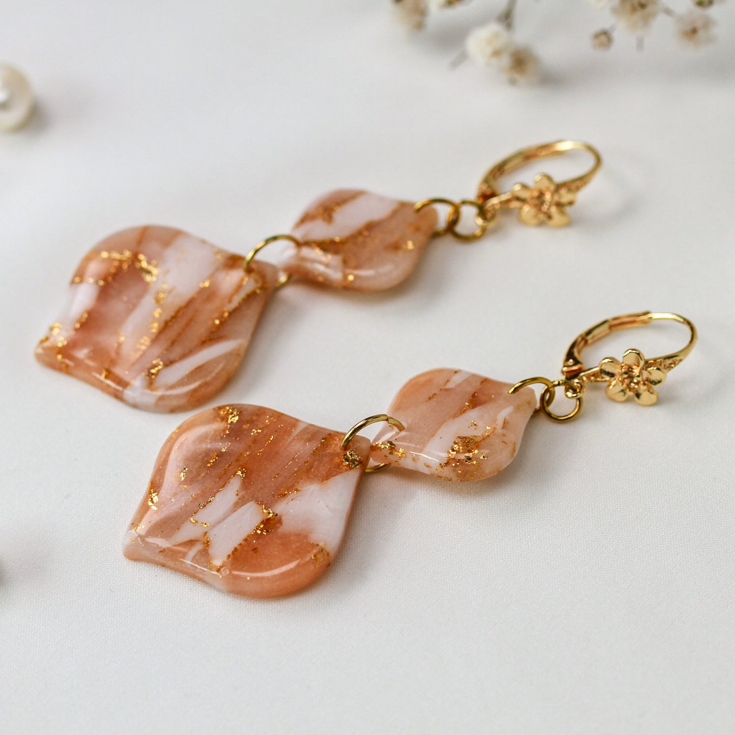 Apricot Bloom – Ohrringe