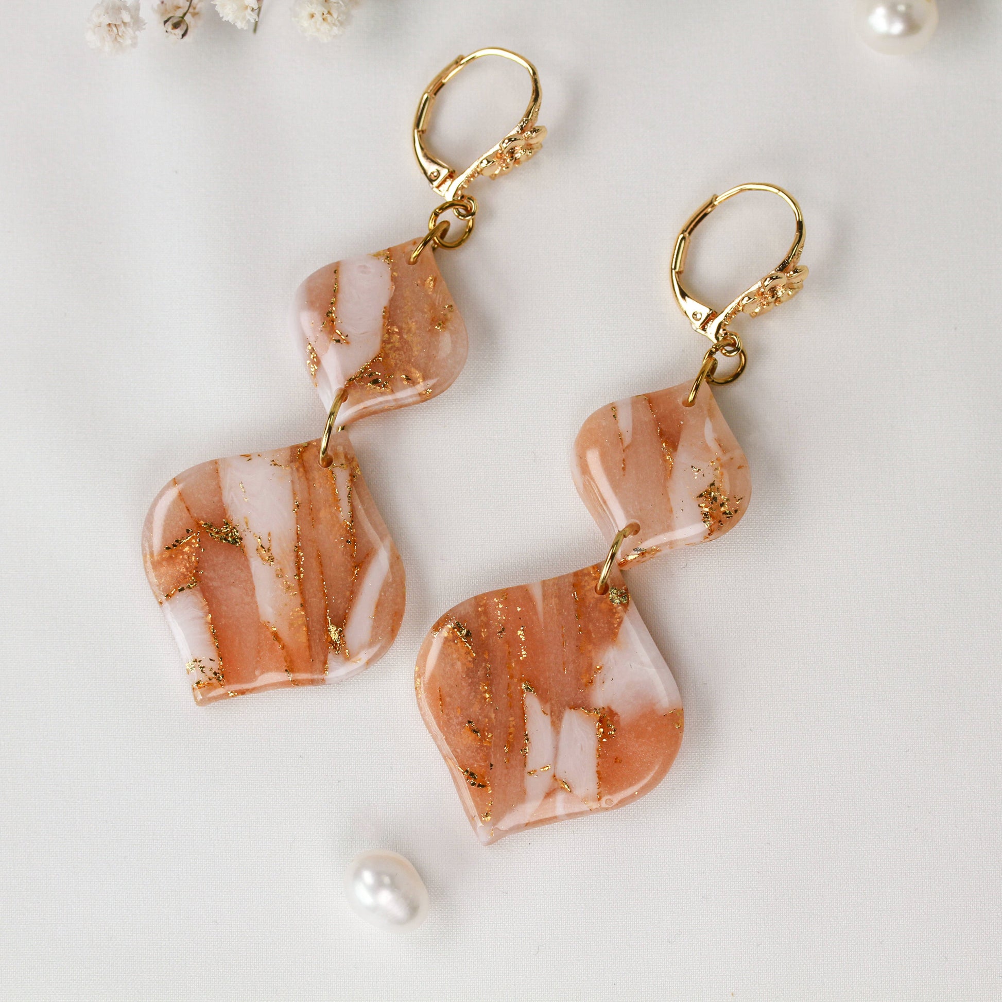 Apricot Bloom – Ohrringe