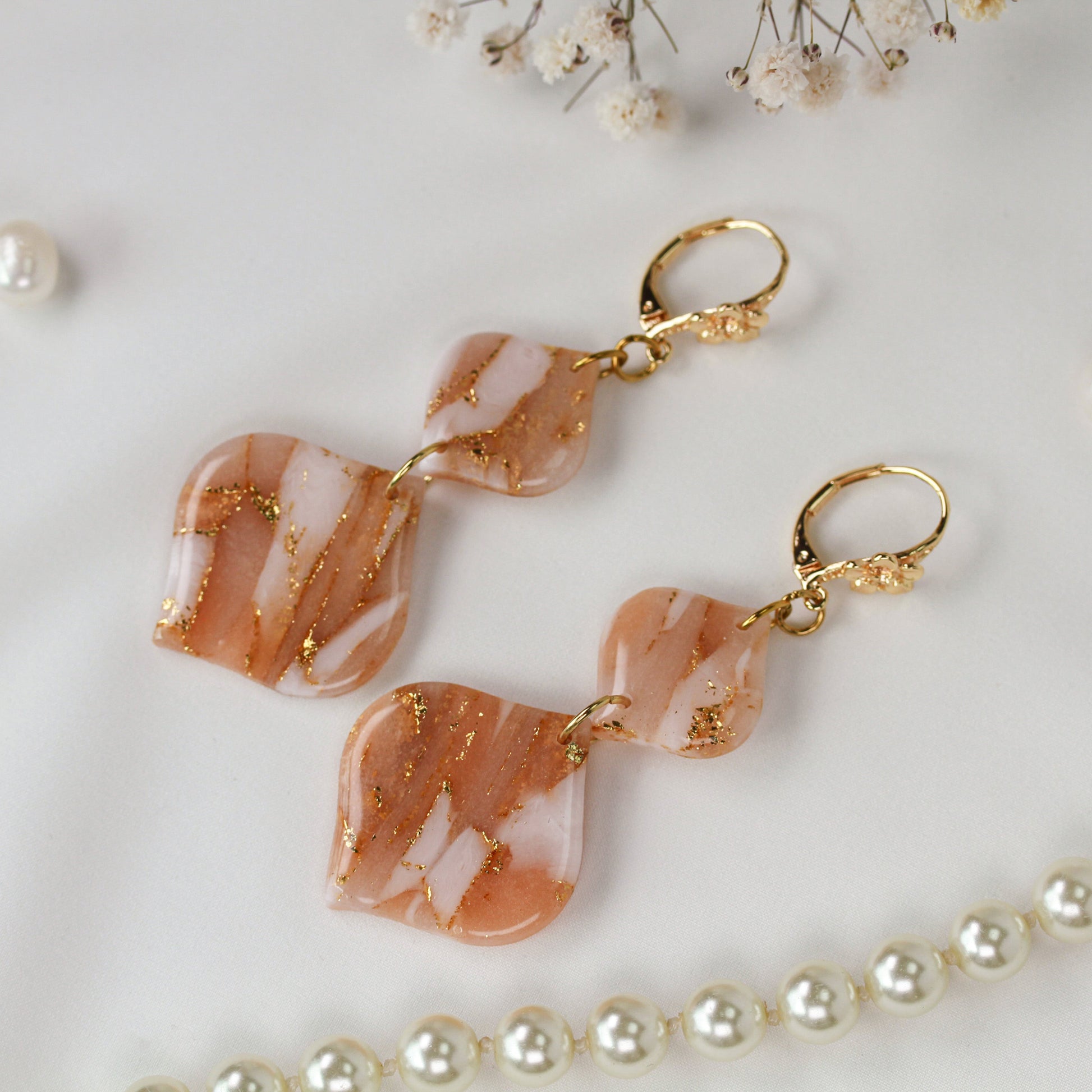 Apricot Bloom – Ohrringe