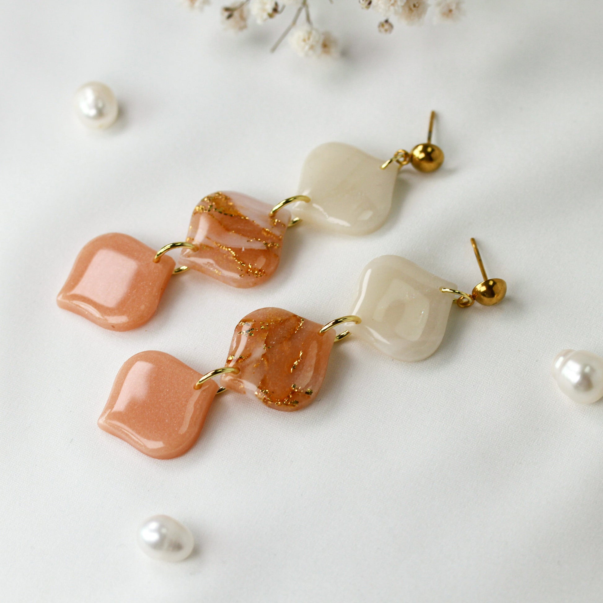 Apricot Bloom – Ohrringe
