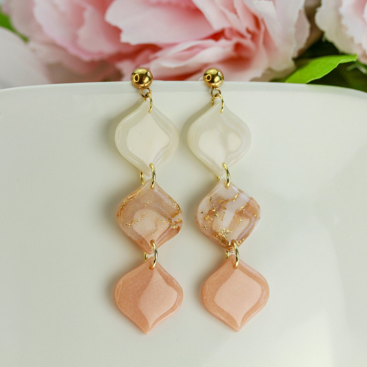 Apricot Bloom – Ohrringe