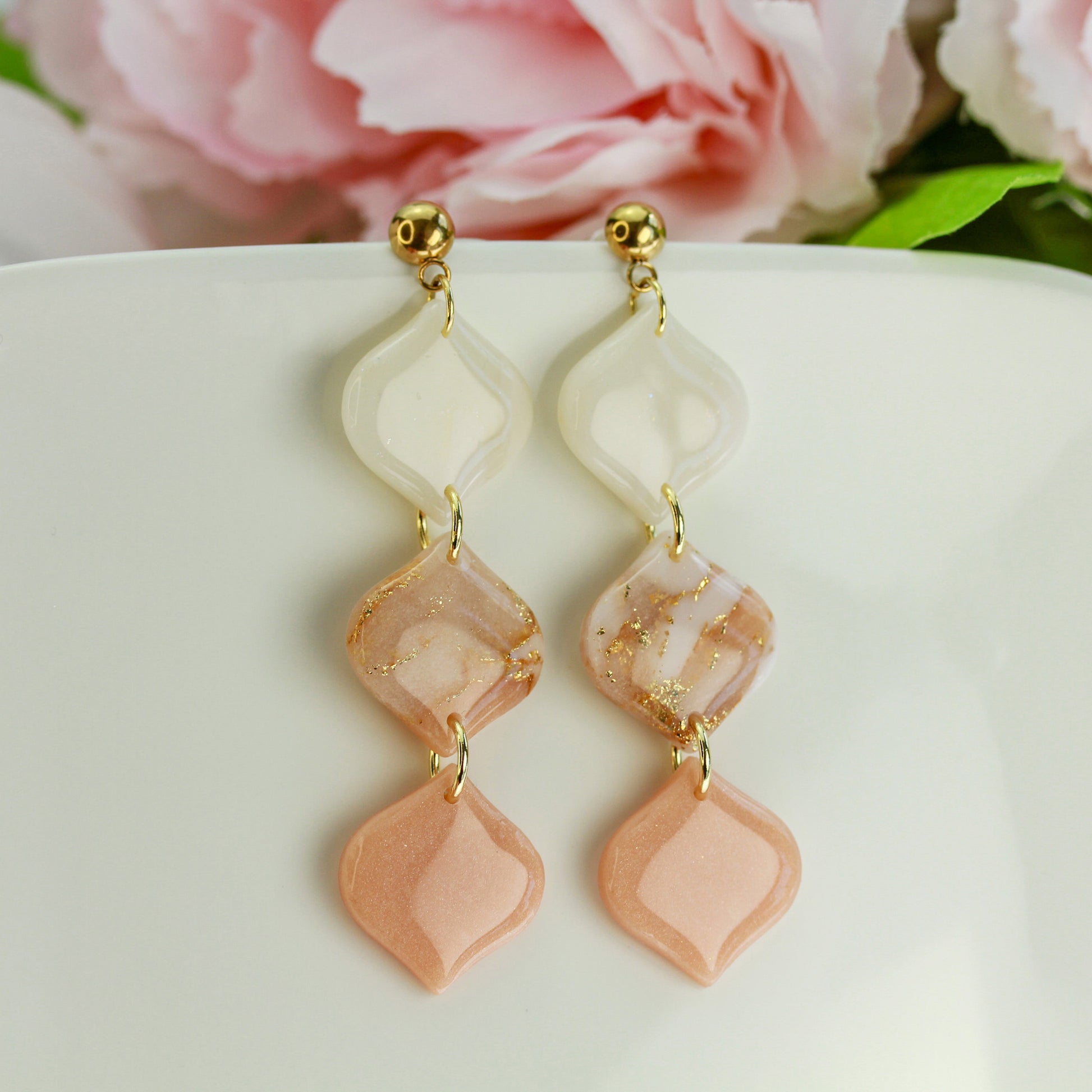 Apricot Bloom – Ohrringe