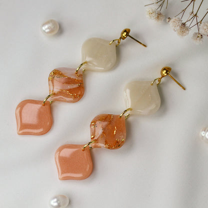 Apricot Bloom – Ohrringe