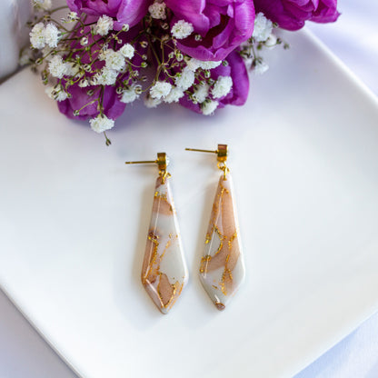 Golden Veil – Lange Statement Ohrringe